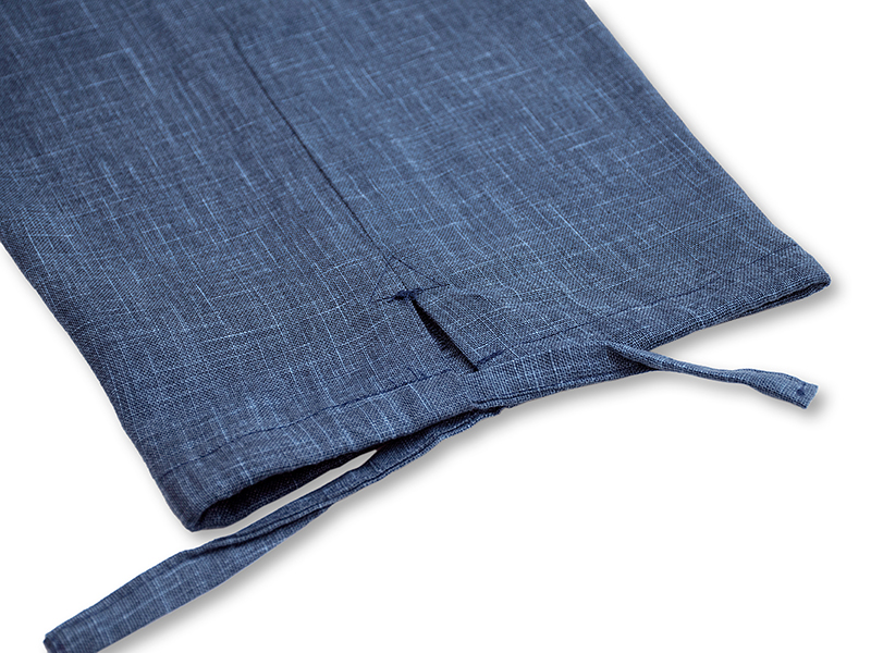 作務衣「絣紬」10濃藍（こいあい） | 日本製作務衣-和粋庵 FOR BUSINESS